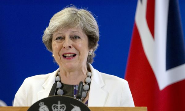 British Prime Minister Theresa May Theresa May speaks during a media conference at an EU summit in Brussels on Friday, Oct. 20, 2017. British Prime Minister Theresa May Theresa May speaks during a media conference at an EU summit in Brussels on Friday, Oct. 20, 2017. - Sputnik International