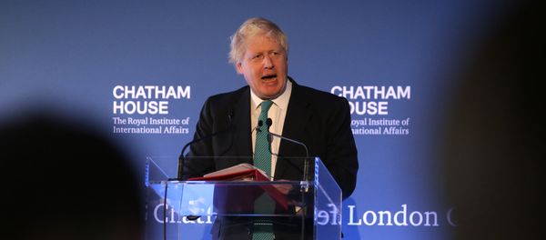 British Foreign Secretary Boris Johnson gives a speech during a Chatham House conference in central London on October 23, 2017. British Foreign Secretary Boris Johnson gives a speech during a Chatham House conference in central London on October 23, 2017. - Sputnik International