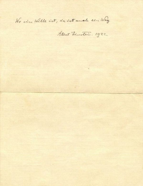 Signed autograph from Professor Albert Einstein Signed autograph from Professor Albert Einstein - Sputnik International