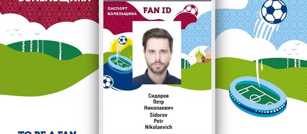 Official design of the FAN ID for the 2018 World Cup in Russia. Official design of the FAN ID for the 2018 World Cup in Russia. - Sputnik International