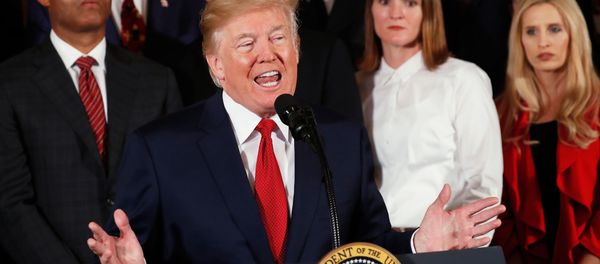 President Donald Trump speaks about administration plans to combat the nation's opioid crisis in the East Room of the White House in Washington, U.S., October 26, 2017. - Sputnik International