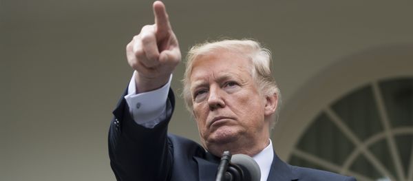 This file photo taken on October 16, 2017 shows US President Donald Trump speaking to the press in the Rose Garden of the White House in Washington, DC. This file photo taken on October 16, 2017 shows US President Donald Trump speaking to the press in the Rose Garden of the White House in Washington, DC. - Sputnik International