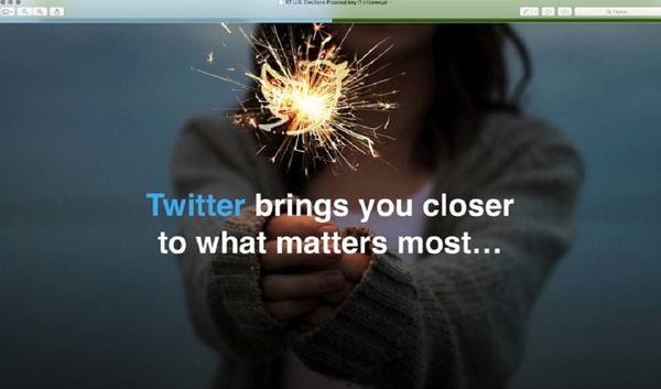 Intro slide to Twitter's custom presentation to RT.  - Sputnik International