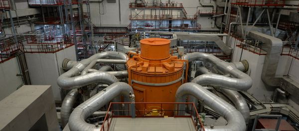The central hall of the fourth generating unit with a BN-800 nuclear reactor at the Beloyarskaya Nuclear Power Plant in Zarechny, Sverdlovsk Region. (File) - Sputnik International