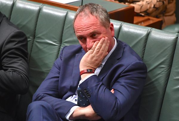 Australian Deputy Prime Minister Barnaby Joyce reacts as he sits in the House of Representatives at Parliament House in Canberra, Australia, October 25, 2017. Picture taken October 25, 2017. - Sputnik International