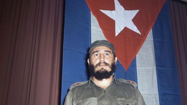 Shown in photo is Fidel Castro, Premier of Cuba in 1965.  - Sputnik International