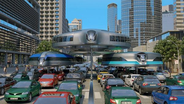 Gyrotrain, envisioned by Russian engineer Dahir Semyonov - Sputnik International