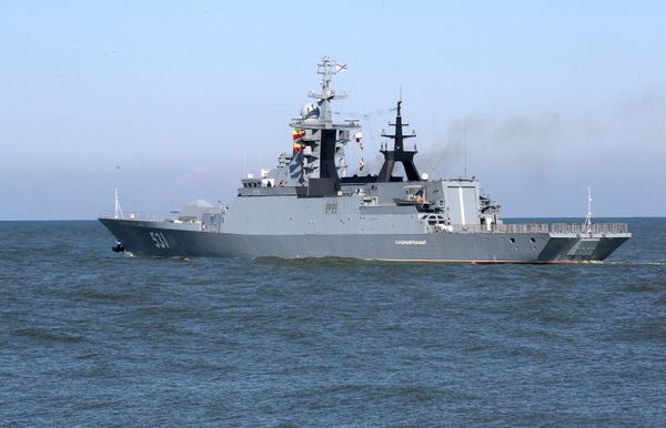 The Soobrazitelny corvette is seen here as Baltic Sea ships set out for the Zapad 2017 Russia-Belarus military exercise - Sputnik International