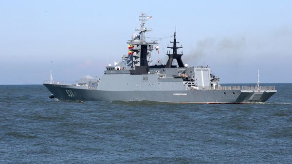 The Soobrazitelny corvette is seen here as Baltic Sea ships set out for the Zapad 2017 Russia-Belarus military exercise - Sputnik International