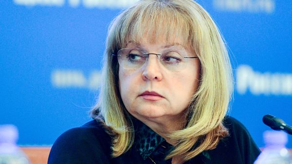 Ella Pamfilova, chairperson of the Russian Central Election Commission, seen at the information center of the Russian Central Election Commission in Moscow as the preliminary results of the Unified Voting Day are processed - Sputnik International