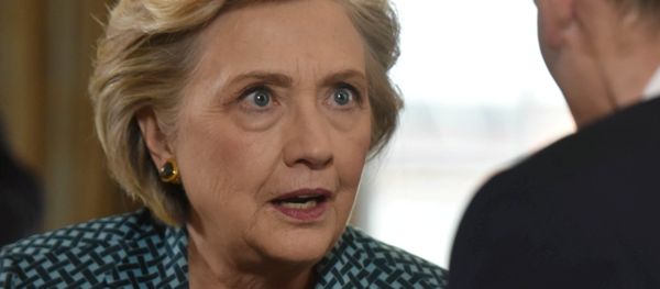 Former US Secretary of State, Hillary Clinton is seen speaking, in this undated photograph received via the BBC, during an interview at Claridge's hotel for the BBC's Andrew Marr Show which was broadcast in London, Britain October 15, 2017. Former US Secretary of State, Hillary Clinton is seen speaking, in this undated photograph received via the BBC, during an interview at Claridge's hotel for the BBC's Andrew Marr Show which was broadcast in London, Britain October 15, 2017. - Sputnik International