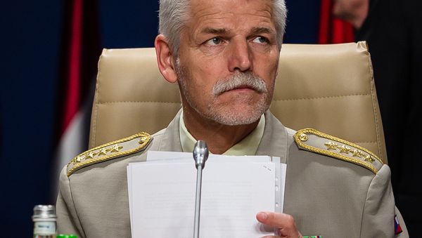 NATO's Military Committee Chairman Petr Pavel is seen before a working session of the North Atlantic Council during the NATO Summit in Warsaw, poland, on july 09, 2016 - Sputnik International