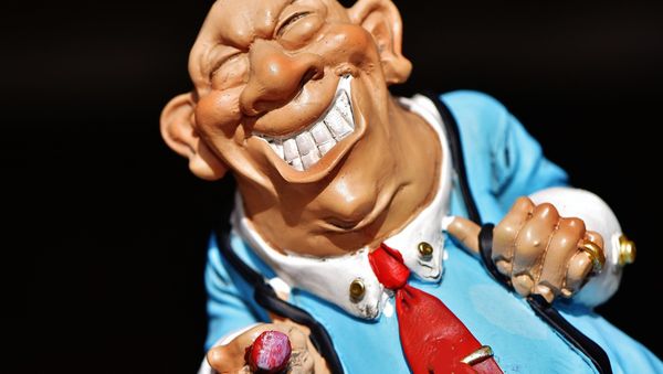 A figure representing a greedy businessman - Sputnik International