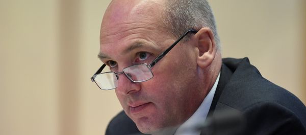 In this Feb. 8, 2016 file photo, President of the Senate Stephen Parry speaks during a Senate Estimates Committee at Parliament House in Canberra, Australia. Despite a High Court decision thought to have ruled a line under the saga last Friday, the dual citizenship crisis that has rocked Australia’s parliament took another twist on Tuesday, Oct. 31 2017, with a senior member of the governing Liberal Party saying he may have to quit parliament. In this Feb. 8, 2016 file photo, President of the Senate Stephen Parry speaks during a Senate Estimates Committee at Parliament House in Canberra, Australia. Despite a High Court decision thought to have ruled a line under the saga last Friday, the dual citizenship crisis that has rocked Australia’s parliament took another twist on Tuesday, Oct. 31 2017, with a senior member of the governing Liberal Party saying he may have to quit parliament. - Sputnik International