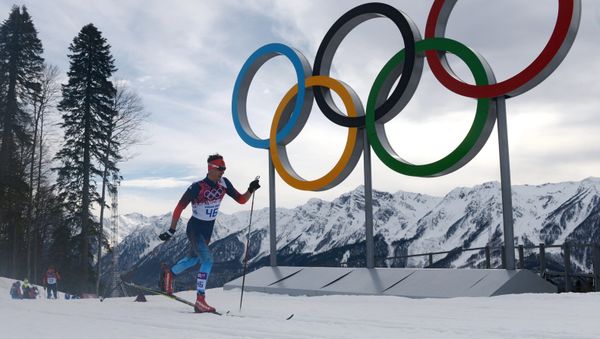 Yevgeny Belov (Russia) during the individual race in men's cross-country skiing at the XXII Olympic Winter Games in Sochi. (File) - Sputnik International