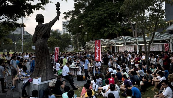 Students at the Chinese University of Hong Kong. (File) - Sputnik International