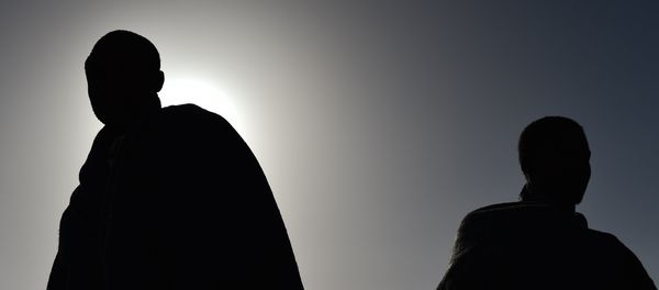 Men at the Libyan coast. (File) - Sputnik International