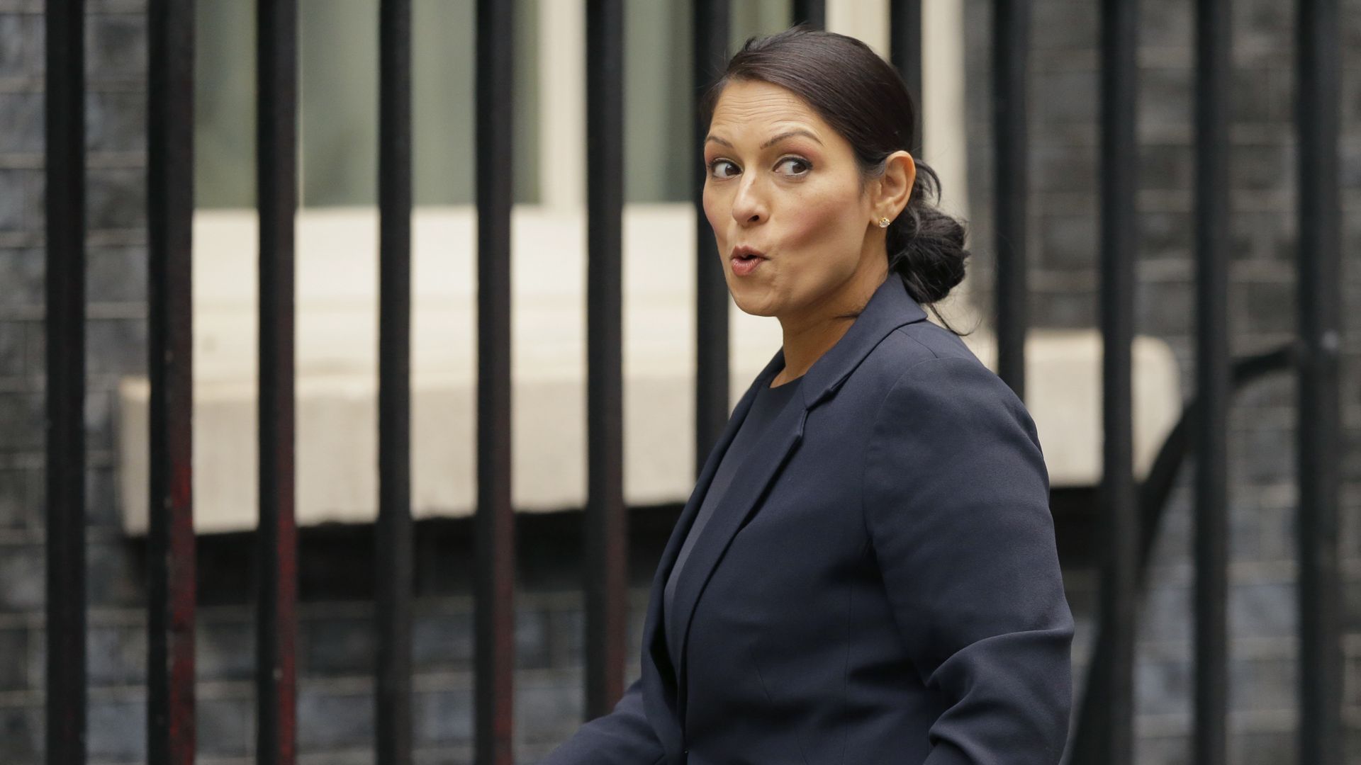Britain's Secretary of State for International Development Priti Patel reacts to a question from the media as she arrives for a cabinet meeting at 10 Downing Street in London, Tuesday, Oct. 10, 2017. Britain's Secretary of State for International Development Priti Patel reacts to a question from the media as she arrives for a cabinet meeting at 10 Downing Street in London, Tuesday, Oct. 10, 2017. - Sputnik International, 1920, 12.02.2021