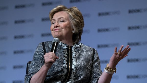 Former Secretary of State Hillary Clinton speaks during the Book Expo event in New York Thursday, June 1, 2017 Former Secretary of State Hillary Clinton speaks during the Book Expo event in New York Thursday, June 1, 2017 - Sputnik International