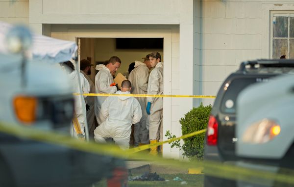 Law enforcement officials investigate a mass shooting at the First Baptist Church in Sutherland Springs, Texas, U.S. November 5, 2017 Law enforcement officials investigate a mass shooting at the First Baptist Church in Sutherland Springs, Texas, U.S. November 5, 2017 - Sputnik International