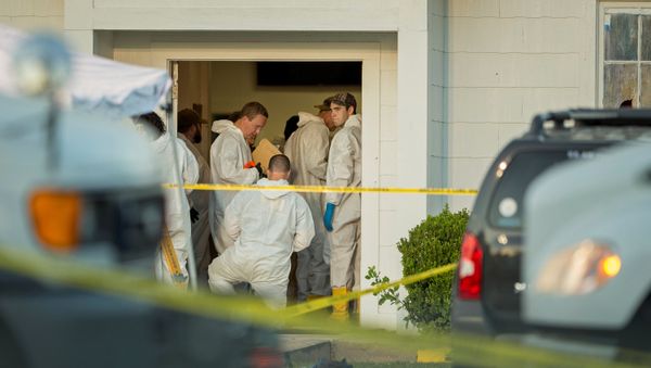 Law enforcement officials investigate a mass shooting at the First Baptist Church in Sutherland Springs, Texas, U.S. November 5, 2017 Law enforcement officials investigate a mass shooting at the First Baptist Church in Sutherland Springs, Texas, U.S. November 5, 2017 - Sputnik International