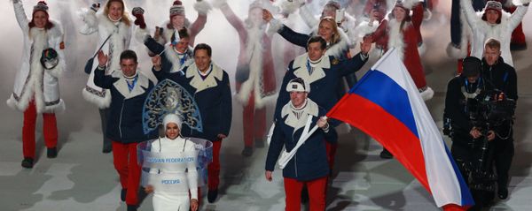 Russia’s national team’s flag-bearer Alexander Zubkov during the parade of athletes and members of national delegations at the opening ceremony of the XXII Olympic Winter Games in Sochi. (File) - Sputnik International
