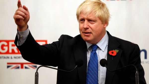 Britain's Foreign Secretary Boris Johnson gives a speech at the British Embassy during his European tour on Brexit, in Paris, France, October 27, 2017. - Sputnik International