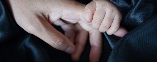 An adult holding a baby's hand - Sputnik International