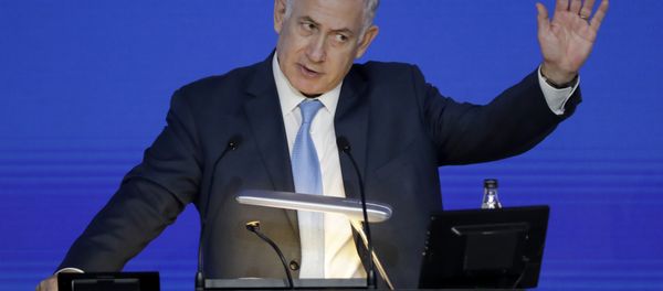 Israeli Prime Minister Benjamin Netanyahu gives an address at the London Stock Exchange in the City of London, Friday, Nov. 3, 2017. Israeli Prime Minister Benjamin Netanyahu gives an address at the London Stock Exchange in the City of London, Friday, Nov. 3, 2017. - Sputnik International