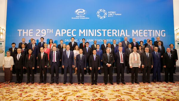 Ministers gather for a group photo after the APEC Ministerial Meeting (AMM) ahead of the Asia-Pacific Economic Cooperation (APEC) Summit leaders meetings in Danang, Vietnam, November 8, 2017 Ministers gather for a group photo after the APEC Ministerial Meeting (AMM) ahead of the Asia-Pacific Economic Cooperation (APEC) Summit leaders meetings in Danang, Vietnam, November 8, 2017 - Sputnik International