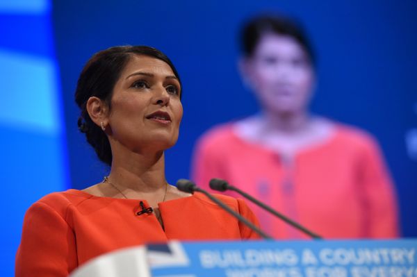 Britain's International Development Secretary Priti Patel delivers her speech on the third day of the Conservative Party annual conference at the Manchester Central Convention Centre in Manchester on October 3, 2017.  - Sputnik International