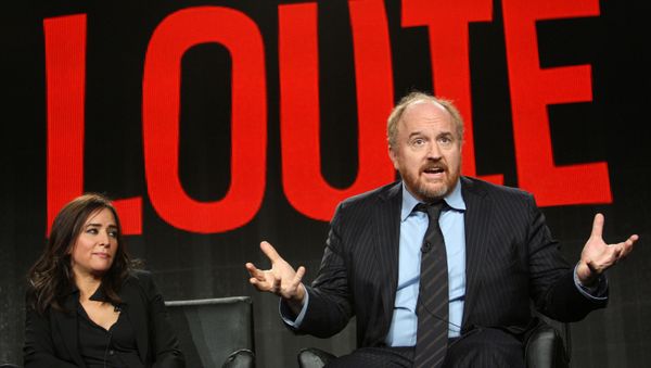 Cast members Pamela Adlon and Louis C.K. participate in the Louie panel at the Television Critics Association (TCA) Winter Press Tour in Pasadena, California, U.S., January 18, 2015 - Sputnik International