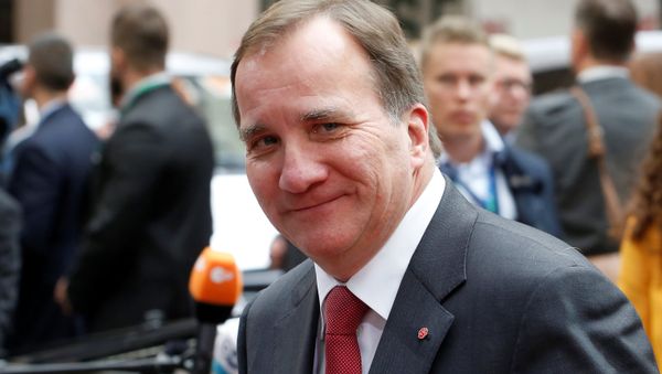 Sweden's Prime Minister Stefan Lofven arrives at the EU summit meeting in Brussels, Belgium, October 19, 2017 Sweden's Prime Minister Stefan Lofven arrives at the EU summit meeting in Brussels, Belgium, October 19, 2017 - Sputnik International