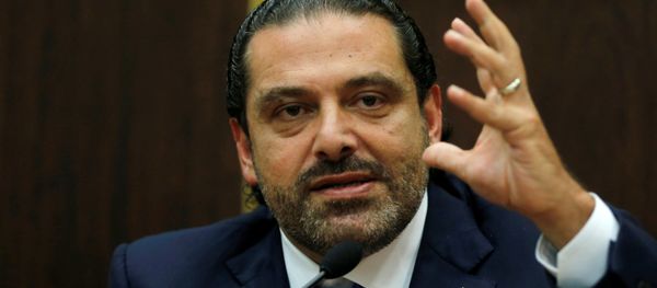 Lebanon's prime minister Saad al-Hariri gestures during a press conference in parliament building at downtown Beirut, Lebanon October 9, 2017 Lebanon's prime minister Saad al-Hariri gestures during a press conference in parliament building at downtown Beirut, Lebanon October 9, 2017 - Sputnik International