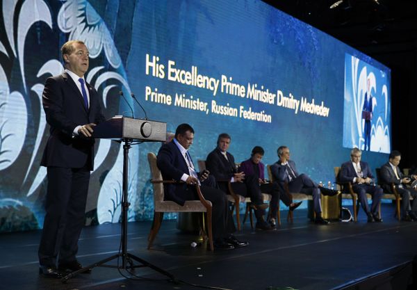 Russian Prime Minister Dmitry Medvedev at the ASEAN Summit in Philippines. Russian Prime Minister Dmitry Medvedev at the ASEAN Summit in Philippines. - Sputnik International