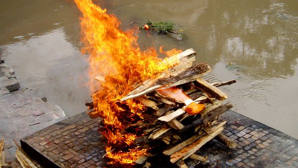Bagamati cremation - Sputnik International
