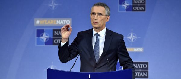 NATO Secretary General Jens Stoltenberg holds a news conference during a North Atlantic Council (NAC) defence ministers meeting in Brussels, Belgium November 9, 2017 NATO Secretary General Jens Stoltenberg holds a news conference during a North Atlantic Council (NAC) defence ministers meeting in Brussels, Belgium November 9, 2017 - Sputnik International