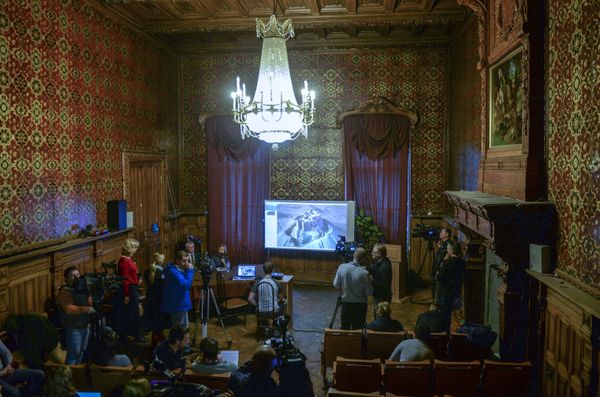 The presentation of 3D model of destroyed Palmyra in Russia's Saint Petersburg - Sputnik International