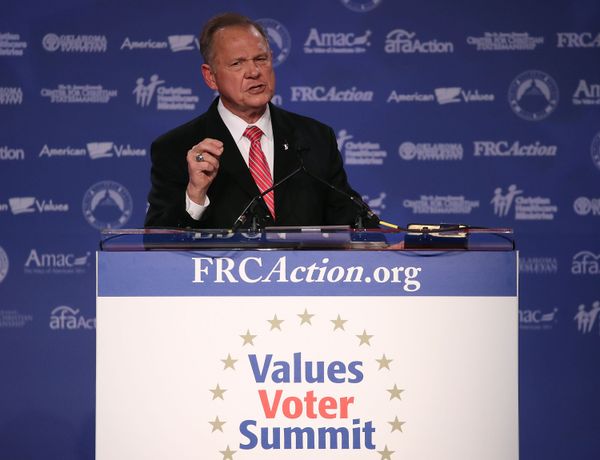 Roy Moore, GOP Senate candidate and former chief justice on the Alabama Supreme Court speaking during the annual Family Research Council's Values Voter Summit at the Omni Shorham Hotel in Washington, DC - Sputnik International