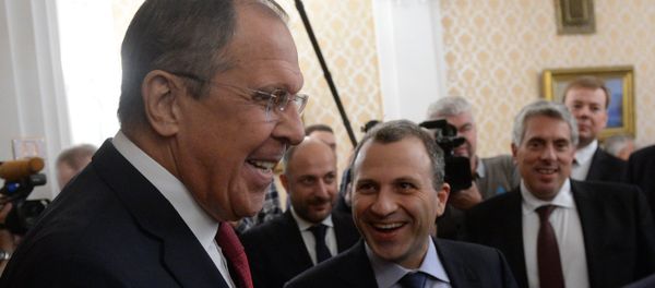 Foreign Minister Sergei Lavrov meets with Lebanese counterpart, Gebran Bassil Foreign Minister Sergei Lavrov meets with Lebanese counterpart, Gebran Bassil - Sputnik International