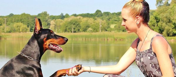 Woman with dog Woman with dog - Sputnik International