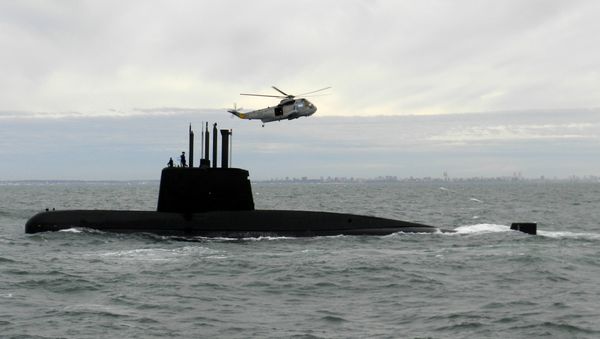This 2013 photo provided by the Argentina Navy shows an ARA San Juan, a German-built diesel-electric vessel, near Buenos Aires, Argentina. - Sputnik International