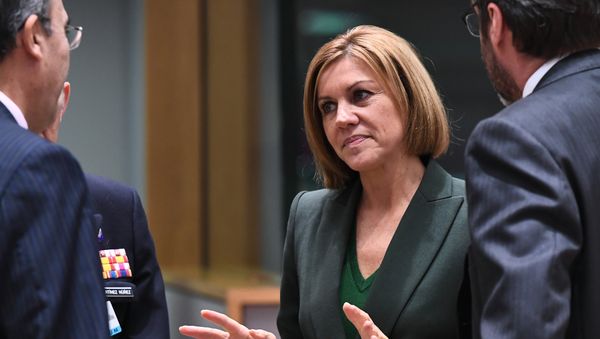 Spain's Defence Minister Maria Dolores de Cospedal attends a foreign/defence affairs council at the European Council in Brussels on November 13, 2017 Spain's Defence Minister Maria Dolores de Cospedal attends a foreign/defence affairs council at the European Council in Brussels on November 13, 2017 - Sputnik International