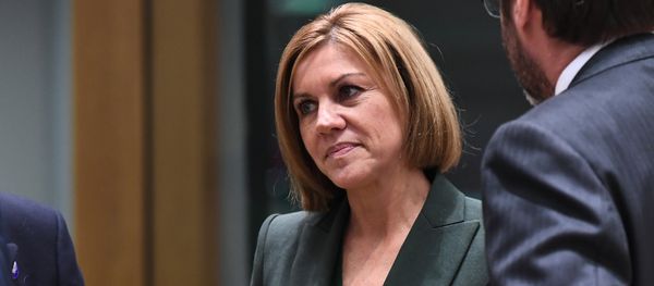 Spain's Defence Minister Maria Dolores de Cospedal attends a foreign/defence affairs council at the European Council in Brussels on November 13, 2017 - Sputnik International