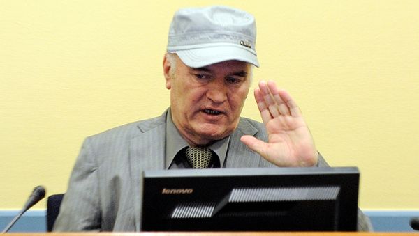 Bosnian Serb wartime general Ratko Mladic appears in court at the International Criminal Tribunal for the former Yugoslavia (ICTY) in the Hague, Netherlands, June 3, 2011 - Sputnik International