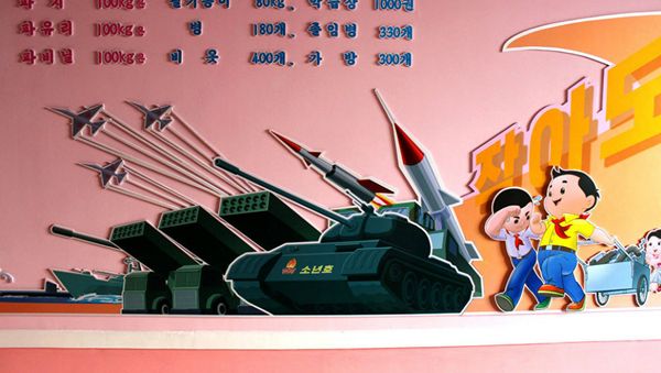 A poster in a North Korean children's home - Sputnik International