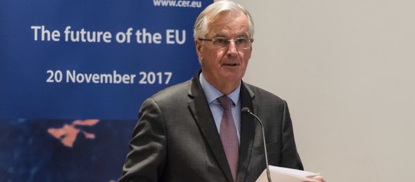 European Union chief Brexit negotiator Michel Barnier gives the keynote address on Brexit during a conference to mark the launch of the Centre for European Reform's new office in Brussels European Union chief Brexit negotiator Michel Barnier gives the keynote address on Brexit during a conference to mark the launch of the Centre for European Reform's new office in Brussels - Sputnik International