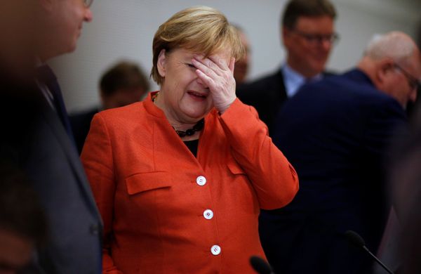 German Chancellor Angela Merkel attends a meeting of the CDU/CSU parliamentary group at the Bundestag in Berlin, Germany, November 20, 2017 German Chancellor Angela Merkel attends a meeting of the CDU/CSU parliamentary group at the Bundestag in Berlin, Germany, November 20, 2017 - Sputnik International