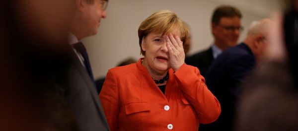 German Chancellor Angela Merkel attends a meeting of the CDU/CSU parliamentary group at the Bundestag in Berlin, Germany, November 20, 2017 German Chancellor Angela Merkel attends a meeting of the CDU/CSU parliamentary group at the Bundestag in Berlin, Germany, November 20, 2017 - Sputnik International