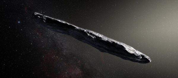This artist’s impression shows the first interstellar asteroid: 'Oumuamua. This unique object was discovered on 19 October 2017 by the Pan-STARRS 1 telescope in Hawai`i. This artist’s impression shows the first interstellar asteroid: 'Oumuamua. This unique object was discovered on 19 October 2017 by the Pan-STARRS 1 telescope in Hawai`i. - Sputnik International